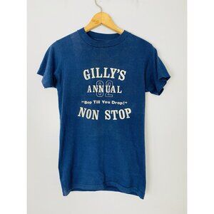 Vintage '82 Gilly's Annual Bop Till You Drop Non Stop T-shirt Size XS Hanes USA